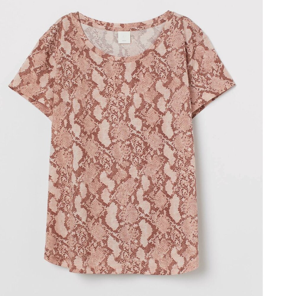 Snake Print Python Tee T Shirt Boho Bohemian Arts… - image 1